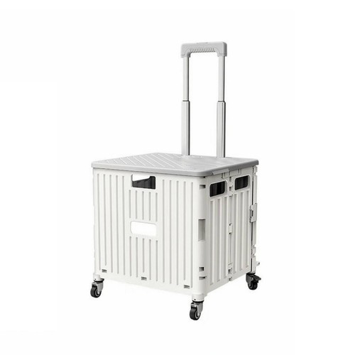 Rolling shopping cart with lid - rolling,